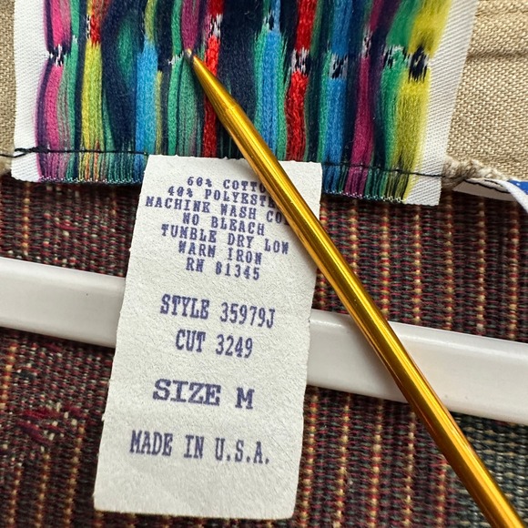 On The Verge Womens Vintage Western Vest Size M Folk Art Americana Cowgirl Angel - Picture 4 of 7